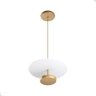 Luminária de Teto Pendente Slice Dourado-fosco Redondo Ø27cm Led 3000k Branco Quente Sobrepor - 1