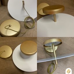 Luminária de Teto Pendente Slice Dourado-fosco Redondo Ø27cm Led 3000k Branco Quente Sobrepor - 4