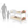 Beliche Mini Cama Unicórnios Mágicos com 2 Colchões - 3