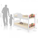 Ver imagem 3 de Beliche Mini Cama Unicórnios Mágicos com 2 Colchões