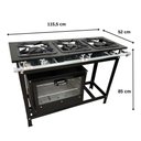Ver imagem 3 de Fogão 3 Bocas Cefaz com Forno Linha Gold Baixa Pressão CFZG-122