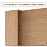 Armário Aéreo de Cozinha 100%mdf 94x52cm de Canto 1 Porta 2 Nichos Bella Mgm Móveis Freijó - 4