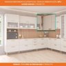 Armário Aéreo de Cozinha 100%mdf 94x52cm de Canto 1 Porta 2 Nichos Bella Mgm Móveis Freijó - 6