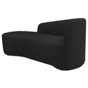 Ver imagem 4 de Kit Sofá Curvo França 140cm L.e e 2 Poltronas Luiza Max Conforto, Bouclé Preto