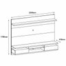 Painel para TV Petrolina 220 cm Noce Off White - 6