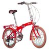 Bicicleta Dobrável Blitz City Aro 20 Shimano 6v Vermelho - 3