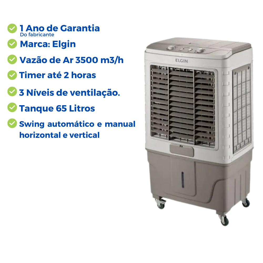 Climatizador Ar Ventilador Comercial 65l Grande Industrial - 6