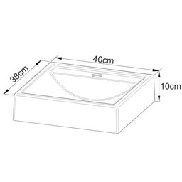 Cuba De Apoio P/Banheiro Em Marmore Sintetico Branca Branca - 4
