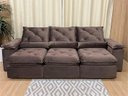 Ver imagem 7 de Sofá Retrátil e Reclinável Comfort Premium Tamanhos e Cores Cor:marrom;tamanho:2,70