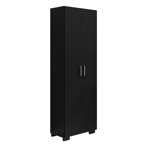Livreiro Office com Portas Grandes Preto Trama - Móveis Leão