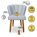 Ver imagem 2 de Kit 02 Cadeiras para Mesa de Jantar Flor Pés Palito - Balaqui Decor Cor:cinza