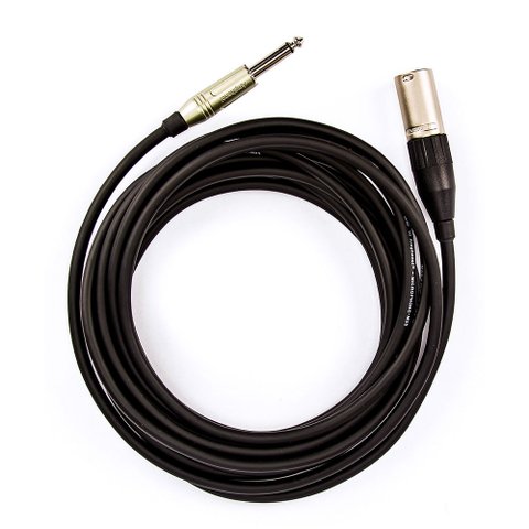 Cabo de Microfone P10 Mono para Xlr Macho Amphenol - 20 Metros