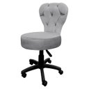 Ver imagem 3 de Cadeira Mocho Soft Escritório Estética Veludo - Sofa Store:veludo Cinza Claro