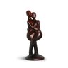 Namorados Casal Agarradinho Estatueta em Cerâmica TABACO - 1