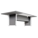 Ver imagem 5 de Mesa Reunião 240cm Escritório para 4 Pessoas com Caixa de Tomadas Corporate Cinza/Sagrado/Branco