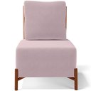 Ver imagem 4 de Kit 02 Poltronas Decorativas Sala de Estar Living Hungria L02 Couríssimo Camel Suede Rosê