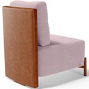 Ver imagem 5 de Kit 02 Poltronas Decorativas Sala de Estar Living Hungria L02 Couríssimo Camel Suede Rosê