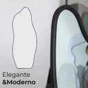 Ver imagem 5 de Espelho Orgânico 100x40cm Moldura Abs Preto