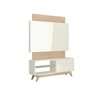 Painel 140cm + Rack com 1 Porta Correr - Dalla Costa - Off Wh - 1