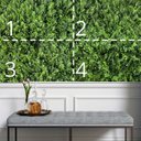Ver imagem 7 de 13 Painéis Parede Verde Folhagem Densa Linha Premium Fácil Instalação para Jardim Vertical Interno