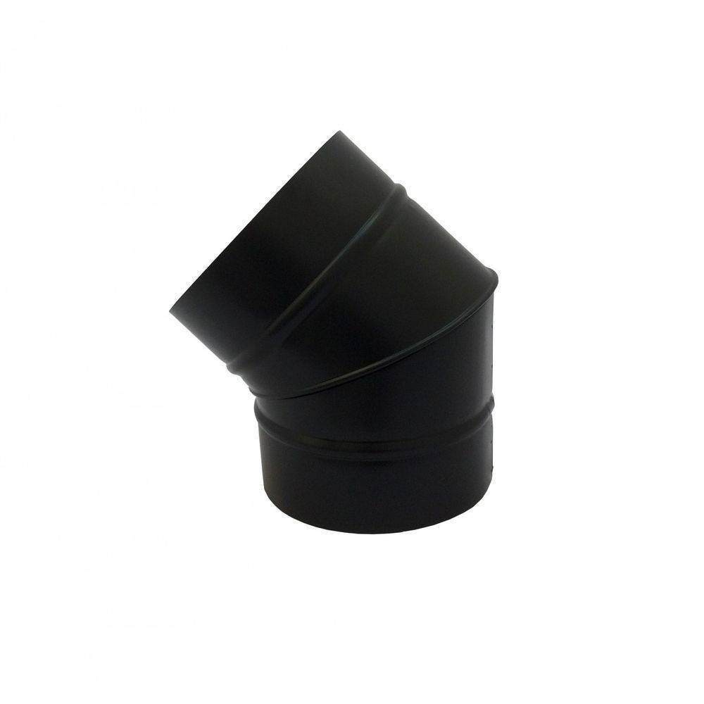 Curva 45° Preta De 230 Mm De Diâmetro - 1