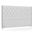 Ver imagem 1 de Cabeceira Cama Box Casal King 195cm Florenza P02 Linho Cinza Claro - Mpozenato