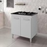 Balcão para Cooktop 5 Bocas Multiuso Cozinha Jade Branco - 2