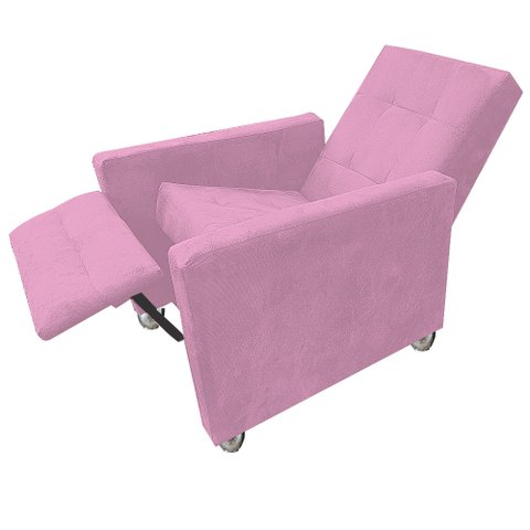 POLTRONA D A MAMAE E PAPAI ROMA COR ROSA