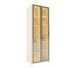Sapateira 2 Portas Reflecta Led 100% Mdf Off White - Gelius - 4