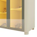 Ver imagem 7 de Sapateira 2 Portas Reflecta Led 100% Mdf Off White - Gelius