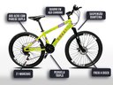 Ver imagem 5 de Bicicleta Colli Mônaco Aro 26 Disco 21 V Rapid Fire Cor Vermelho Tamanho do Quadro 13,5 Amarelo