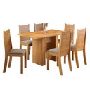 Ver imagem 2 de Conjunto Sala de Jantar 6 Lugares Retangular Tampo de MDP Carmem