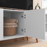 Rack Aldan para Tv "55 2 Portas - Colibri - Branco Fosco - 12