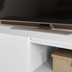 Rack Aldan para Tv "55 2 Portas - Colibri - Branco Fosco - 10