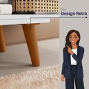 Ver imagem 6 de Rack Aldan para Tv "55 2 Portas - Colibri - Branco Fosco