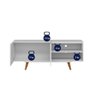 Rack Aldan para Tv "55 2 Portas - Colibri - Branco Fosco - 7