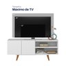 Rack Aldan para Tv "55 2 Portas - Colibri - Branco Fosco - 6