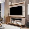 Rack Painel para TV 55" Retro Apartamento Sala 1 Porta Malbec Wood Anto:Ripado Off White/Freijo - 2