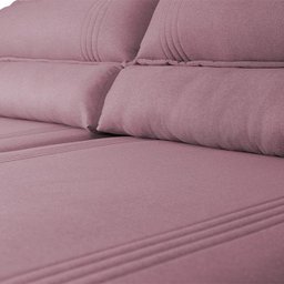 Sofá Retrátil Reclinável 2,30m Nivus Rose c/ Molas Ensacadas - King House - 8