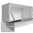 Ver mais imagens de Rack para TV até 80 Polegadas 218 cm 2 Portas Branco/Preto Glamy Madesa