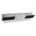 Ver imagem 6 de Rack para TV até 80 Polegadas 218 cm 2 Portas Branco/Preto Glamy Madesa