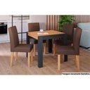 Ver imagem 1 de Mesa Cozinha Grace 90 + 4 Cad Maia Nature/Chocolate Cimol