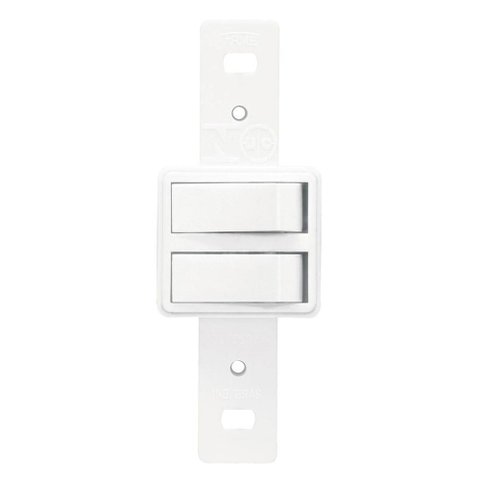 2 Interruptores Simples 10a 250 Volts Sistema Externo - 0603 - Fame Interruptor de Embutir 2s.simple