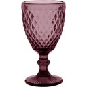 Ver imagem 1 de Taça Água 17x9x9cm 330ml Vidro Rosa 6pç