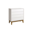 Ver imagem 6 de Quarto de Bebê Berço Evolution + Cômoda 4g + Guarda Roupa 3P Branco Classic