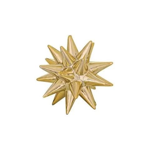 Ouriço Dourado em Cerâmica 8722 Mart
