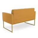 Ver imagem 4 de Sofá Namoradeira 2 Lugares Industrial Dourado Elisa Bouclê D03 - D'Rossi Cor Mostarda