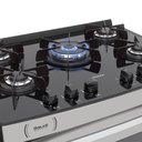 Ver imagem 5 de Fogao de Embutir 5 Bocas Venax Gaudi Platinum Vitreo Inox Gas Glp 127 V