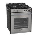 Ver imagem 1 de Fogao de Embutir 4 Bocas Venax Gaudi Platinum Vitreo Inox Gas Glp - 127v