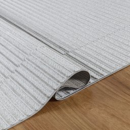 Tapete para Sala Grande 2,50x3,50m Chevron Capadócia Moderno Macio Barra Dobrada Cinza 316 - Coleção - 2